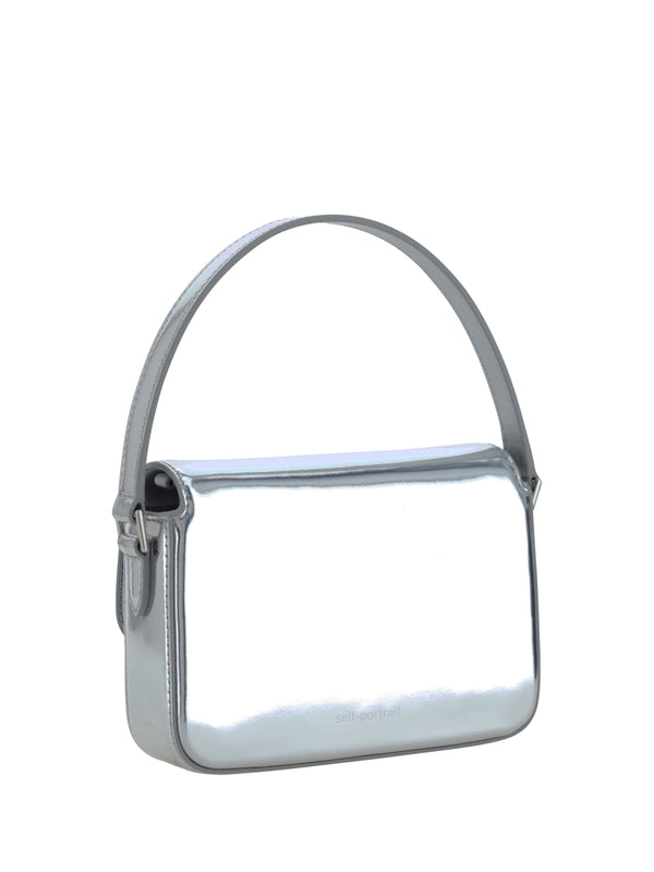 Metallic Leather Micro Crossbody Bag