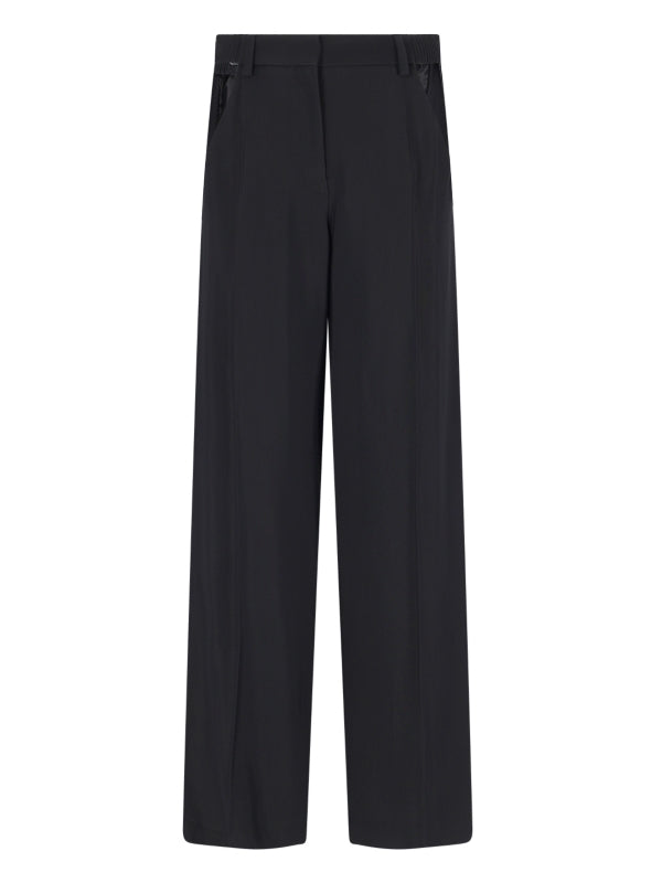 Wool Blend Cut-Out Pants