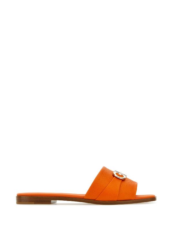 SLIPPERS 01E5657580871C VULCANO Orange Slides