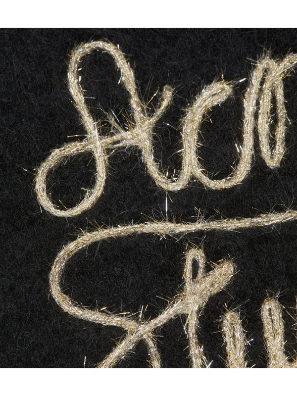 Acne Studios Black Wool Mufflers