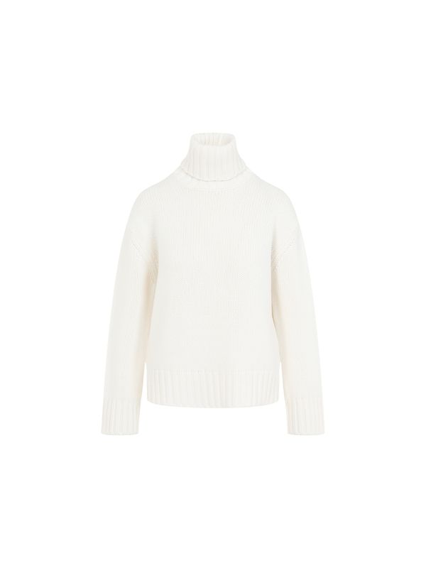 Wool Blend High Neck Knit