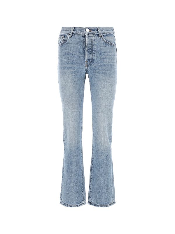 Stone Wash Flare Denim