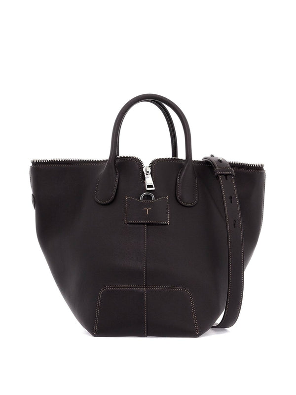 TOD'S - Di Leather Medium Tote Bag - Jente