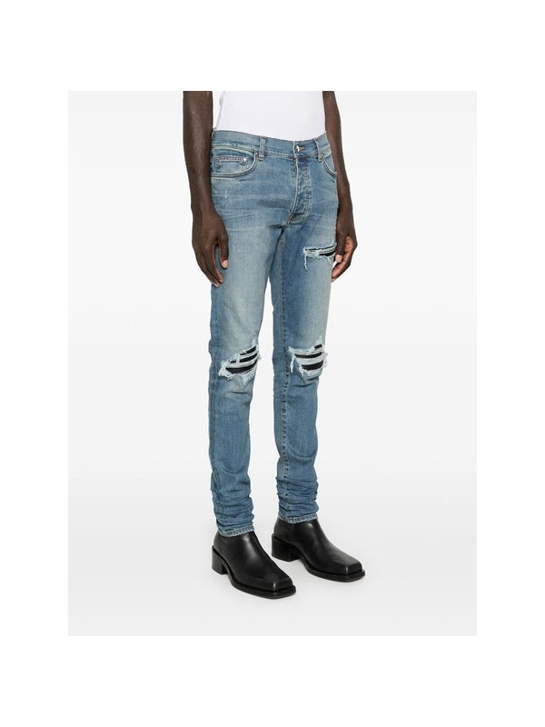 Back Logo Distressed Denim
  Pants