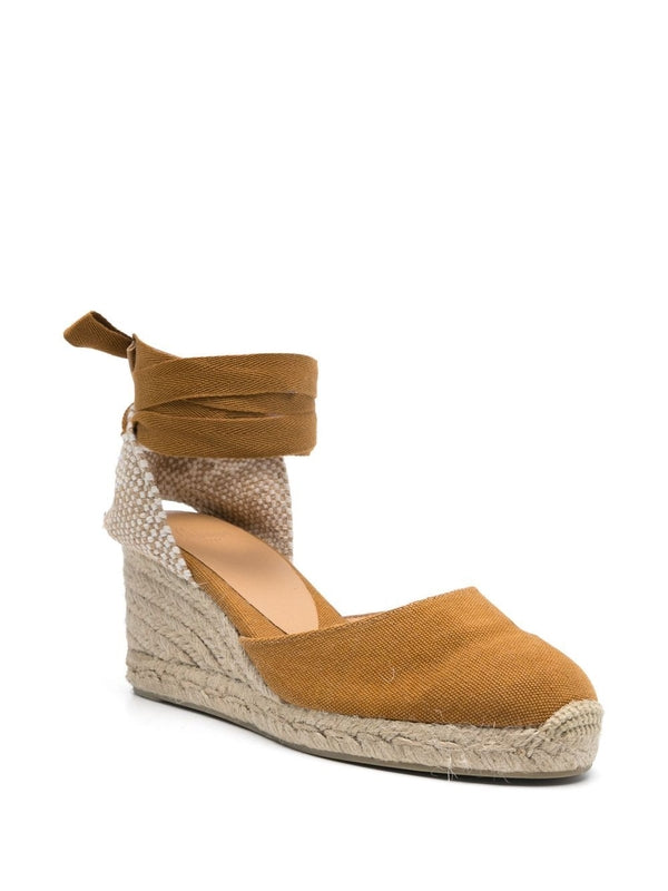 Beige Wedge Sandals
