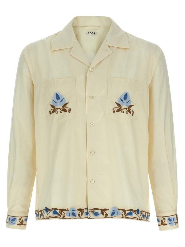 Noveau Vine Ivory Cotton Shirt