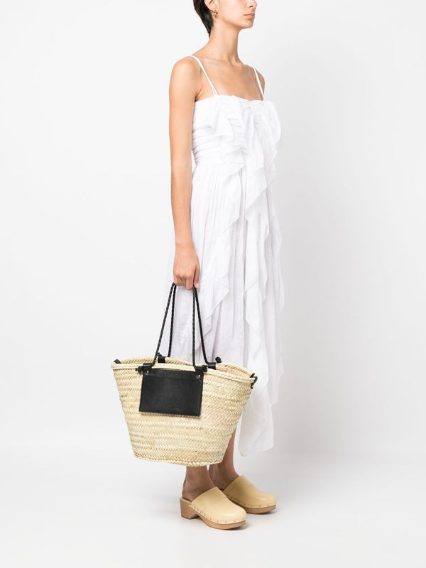 Castañer Beige Tote Bags