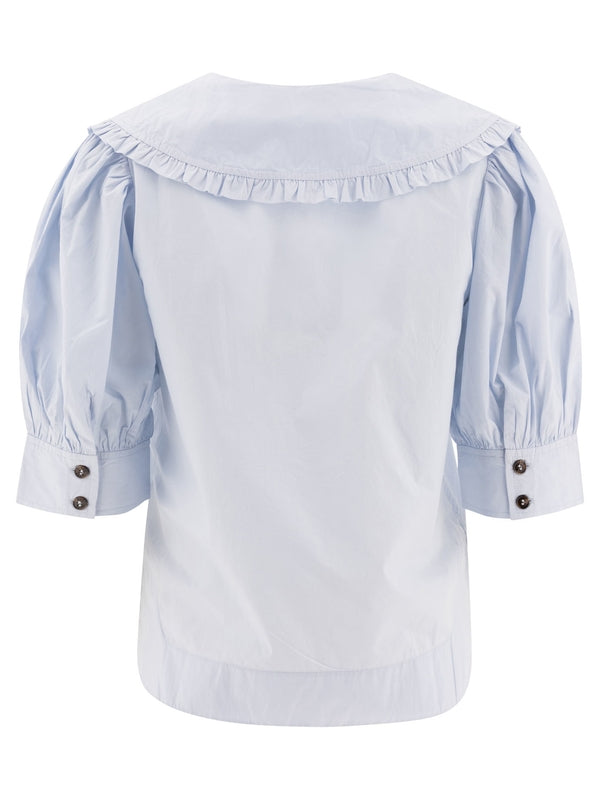 Big Collar Cotton Blouse