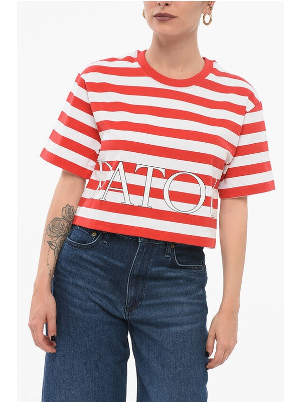 Patou White Red Shirt & Blouse