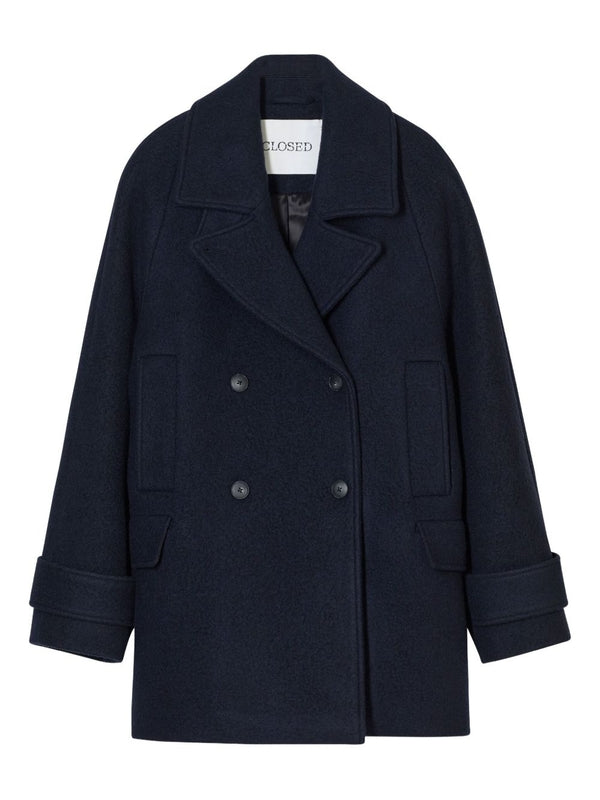 Closed Navy Coat
