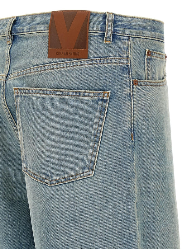 Back Logo
  Patch Washing Denim Pants