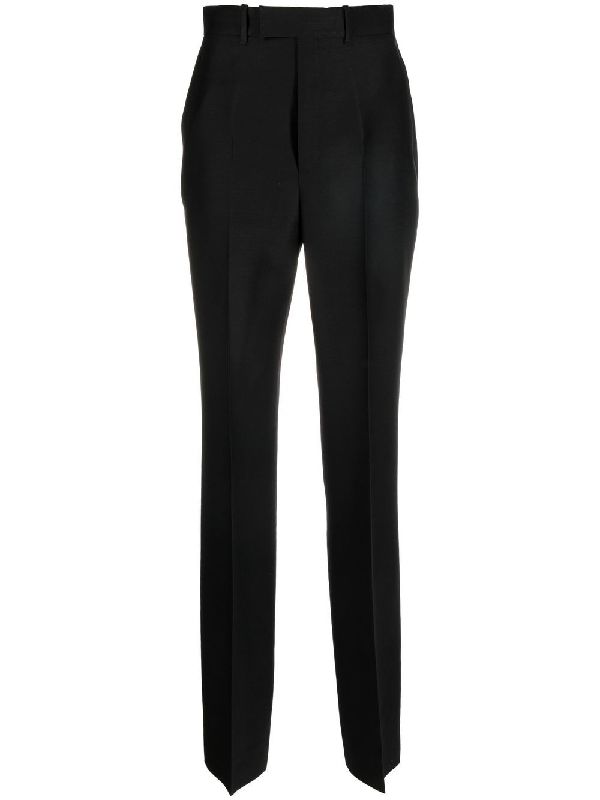 Wool Silk Tailored Pants