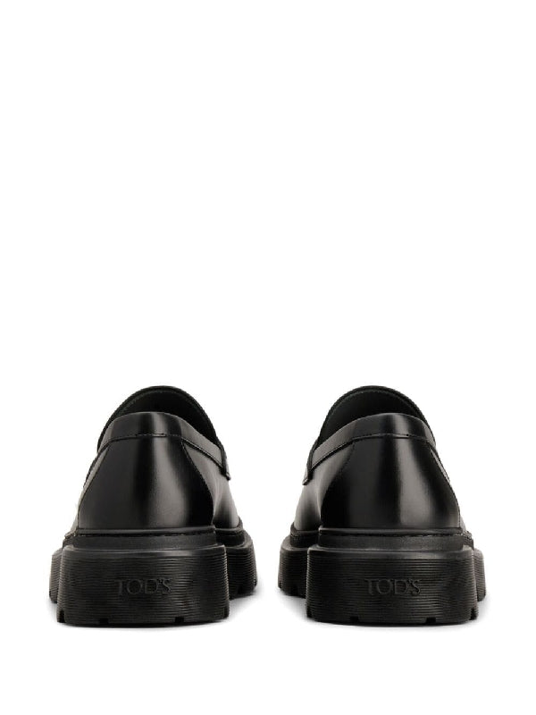 Black Calfskin Loafers