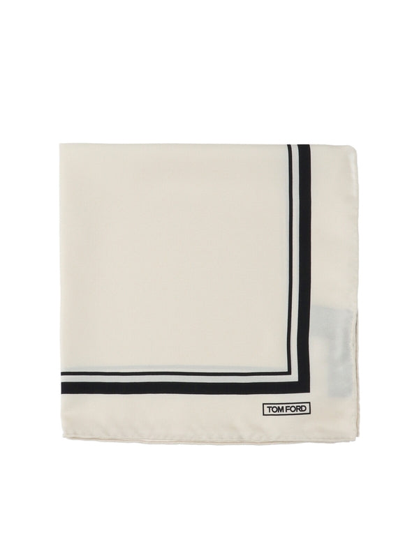 Tom Ford White Silk Mufflers