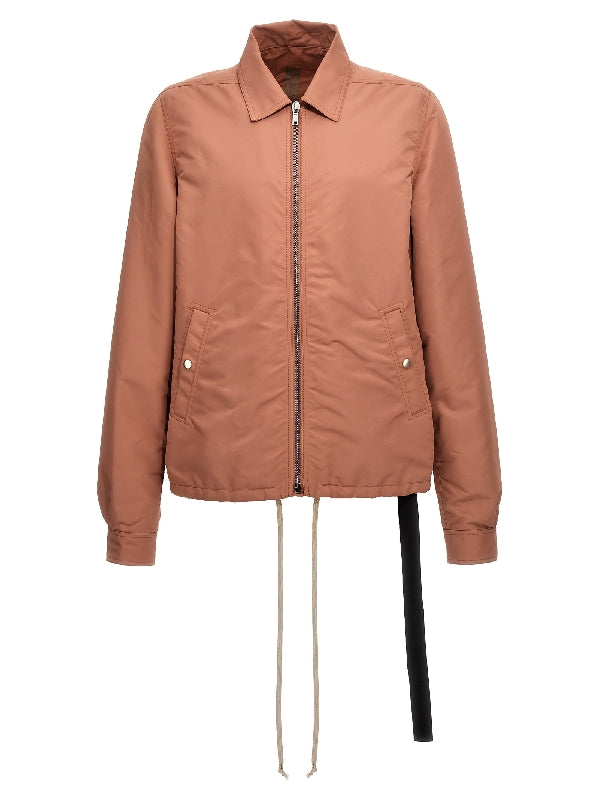 Zipper Front Drawstring Jacket