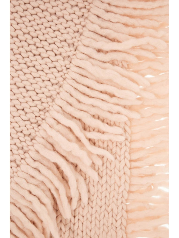 Wool Crochet Fringe Muffler