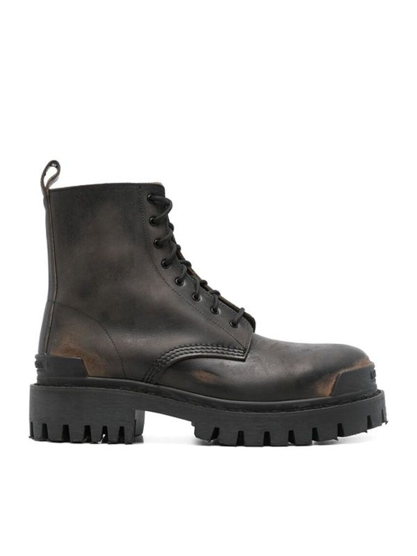 Strike Vintage Leather Lace-up Boots