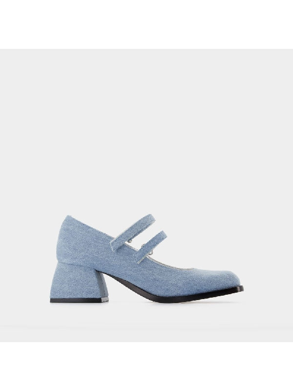 Bacara Mary Jane Denim Pumps Heels