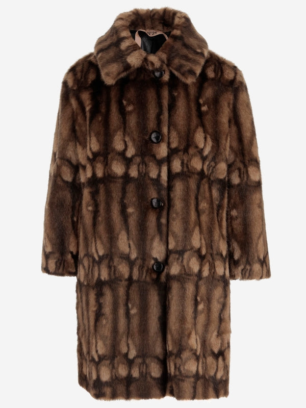 Faux Fur Long Coat