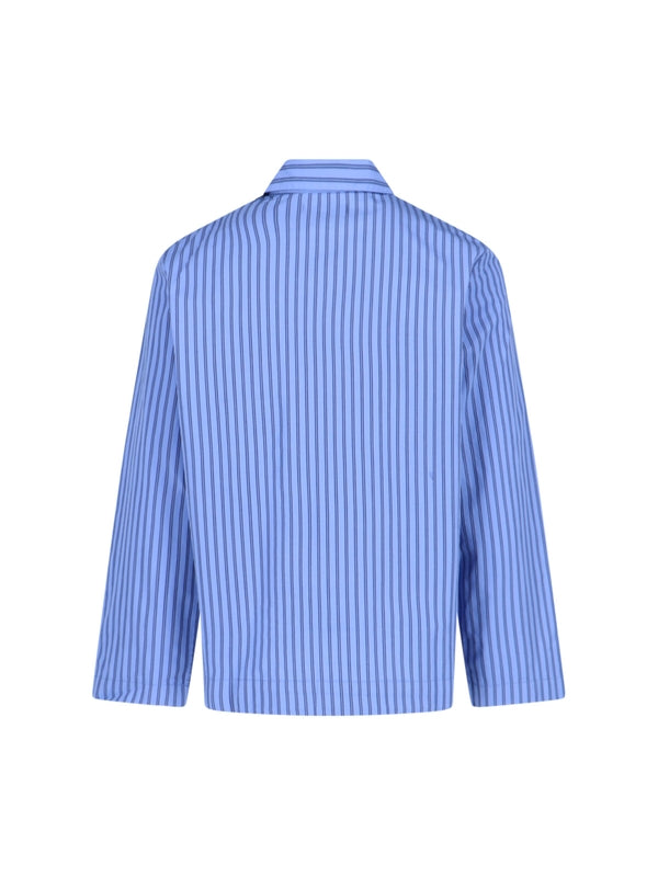 Striped Cotton Pajama Shirt