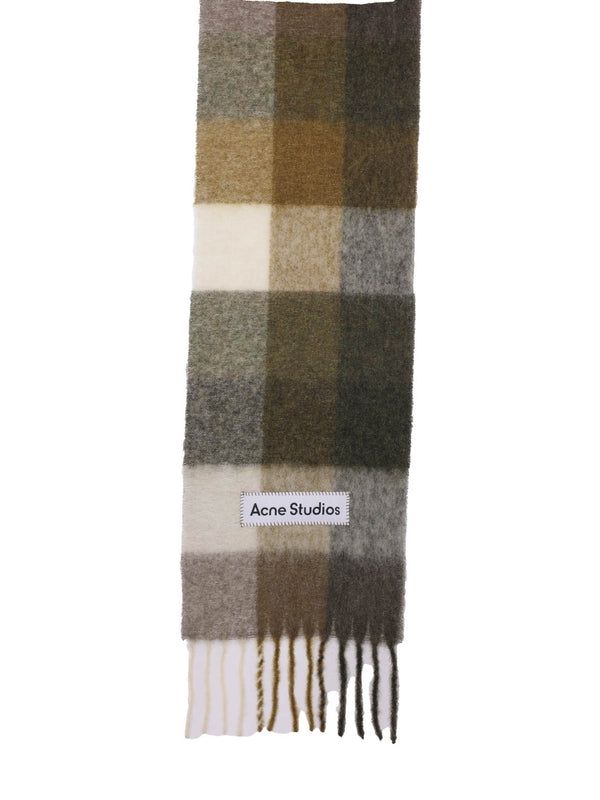 Acne Studios Checked Wool Mufflers
