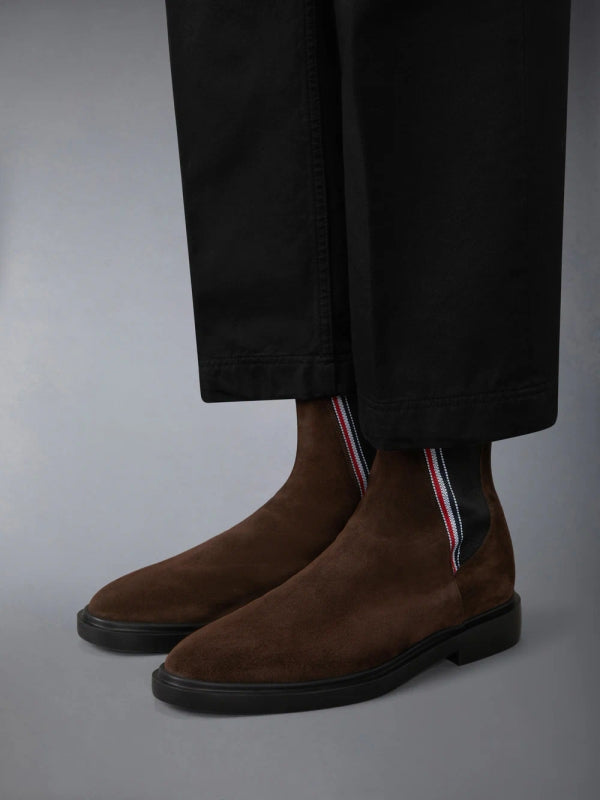 Thom Browne Brown Chelsea Boots