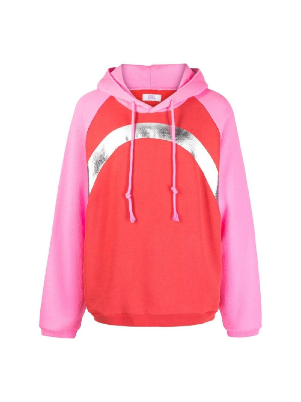 Color Block Cotton Hood