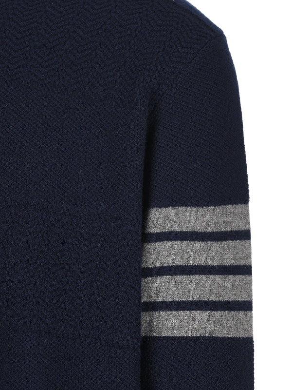 4-Bar Crewneck Knit