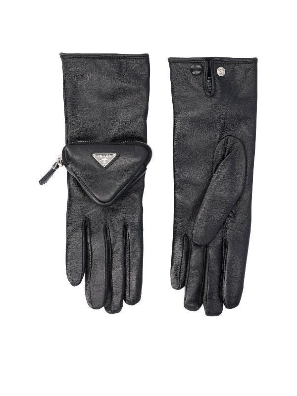 GLOVES 1GG1412DWZ F0002 Black Leather Gloves