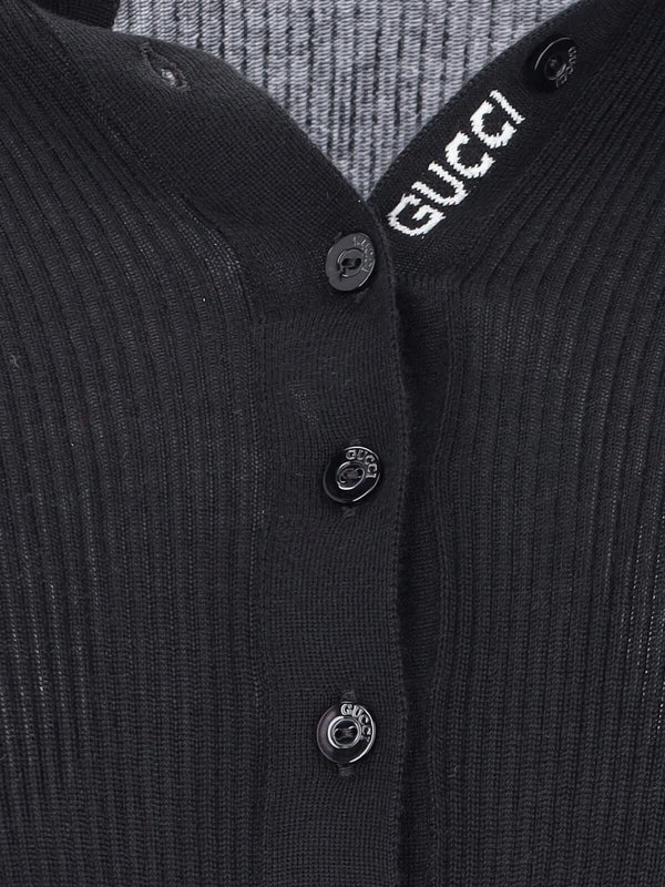 Web Detail Cashmere Silk Polo Shirt