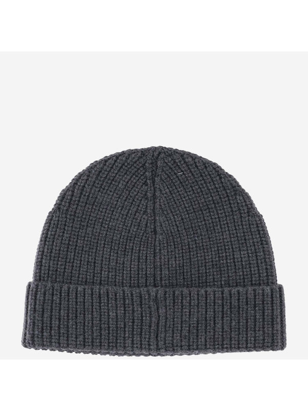 V Logo Wool Beanie