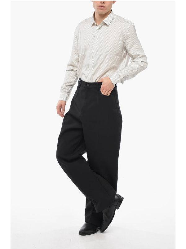 Wool Viscose Baggy Pants