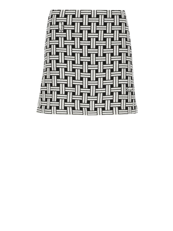 Weave Allover Mini Skirt