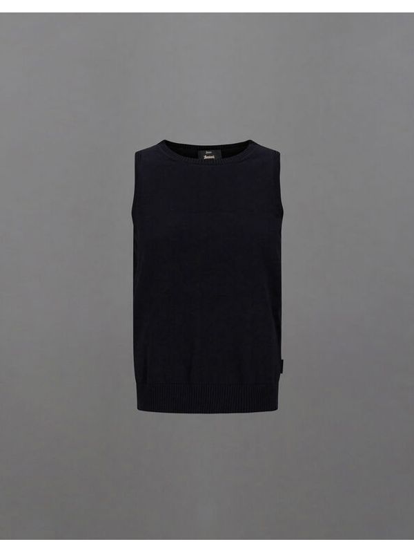 Sleeveless Cotton Blend Knit
