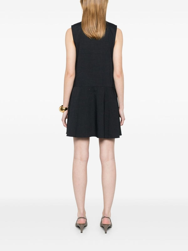 Sleeveless Linen Mini Dress