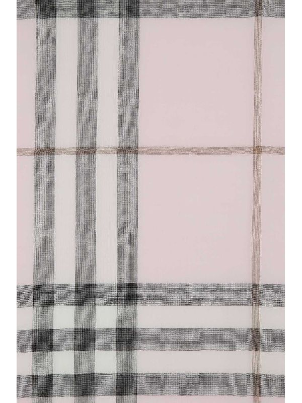 Allover Check Wool-silk Scarf