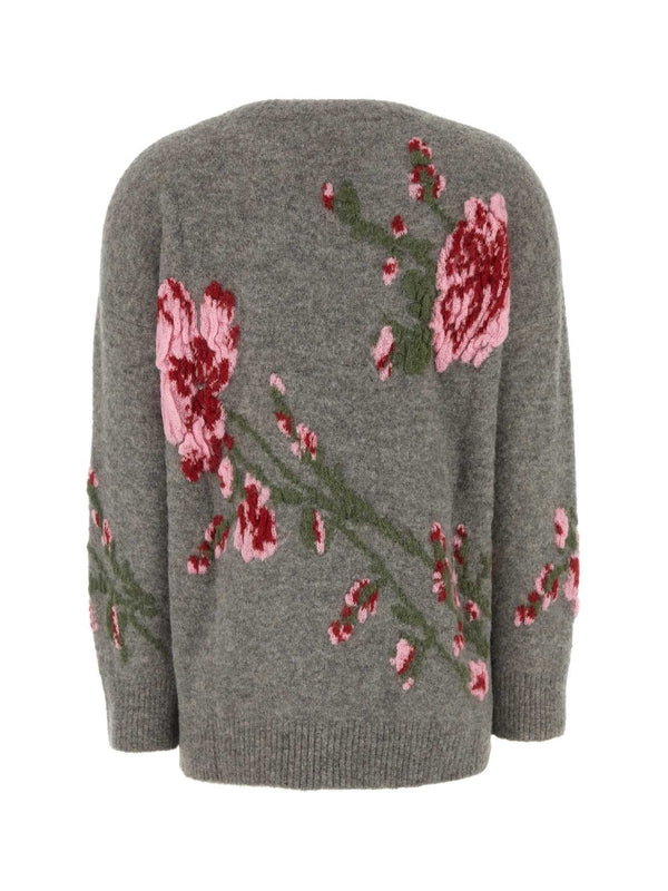 Flower
  Jacquard Wool Blend Knit