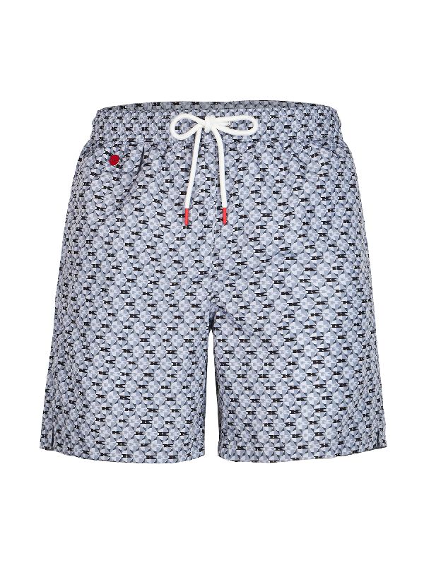 Multipattern Drawstring Swim Shorts