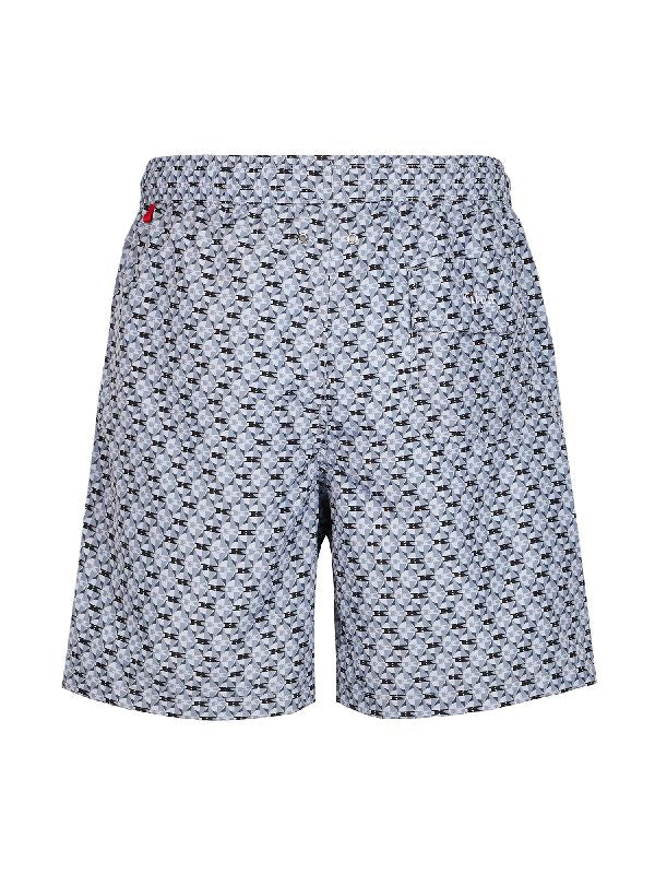 Multipattern Drawstring Swim Shorts