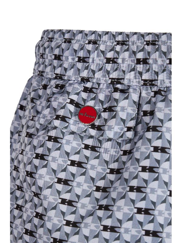 Multipattern Drawstring Swim Shorts