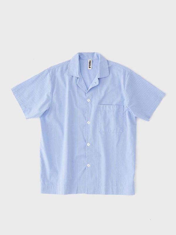 Pinstripe Cotton Pajama Shirt