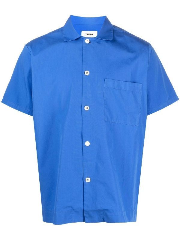 Short Sleeve Poplin Cotton Shirt