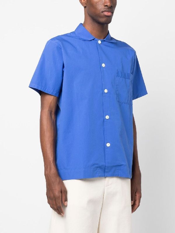 Short Sleeve Poplin Cotton Shirt