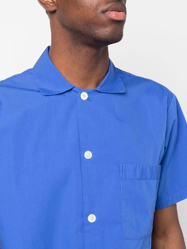 Short Sleeve Poplin Cotton Shirt