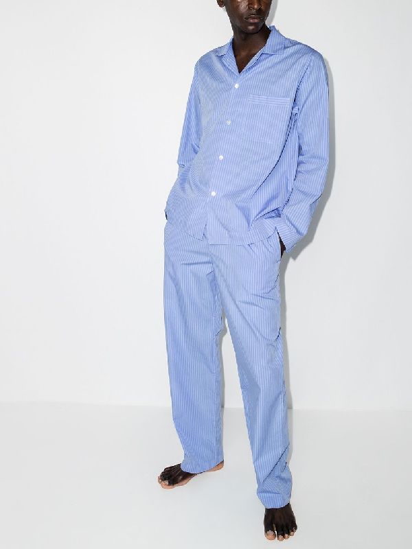 Pinstripe Poplin Pajama Shirt