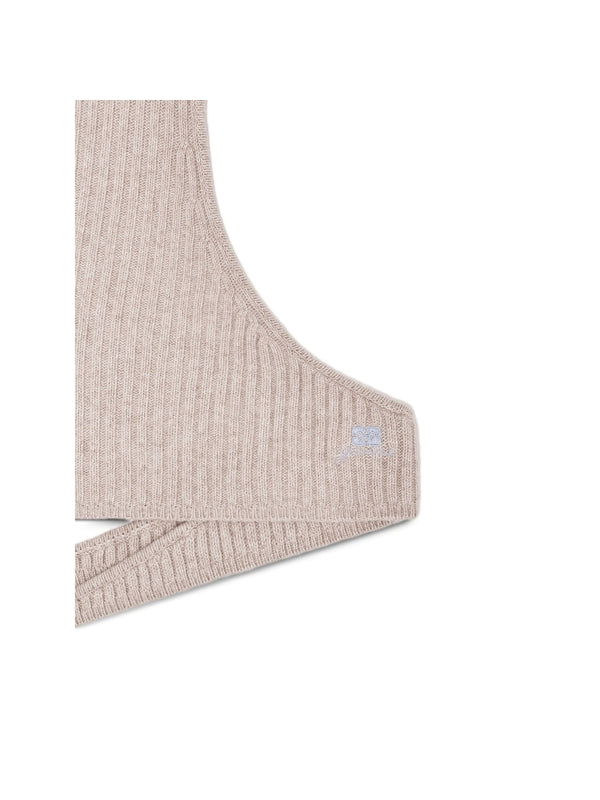 Ganni Beige Balaclava