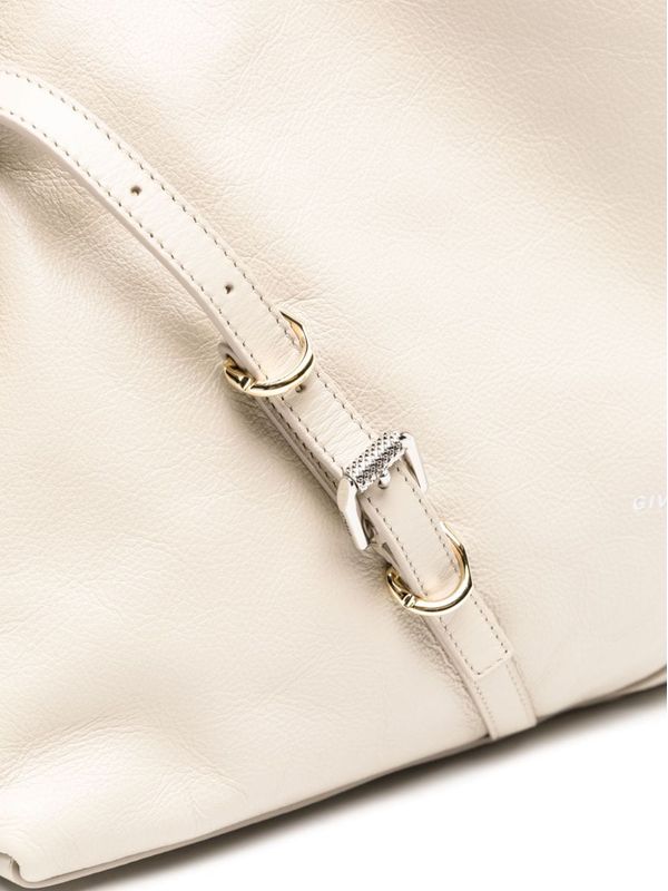 Voyou Buckle Leather Medium Shoulder Bag