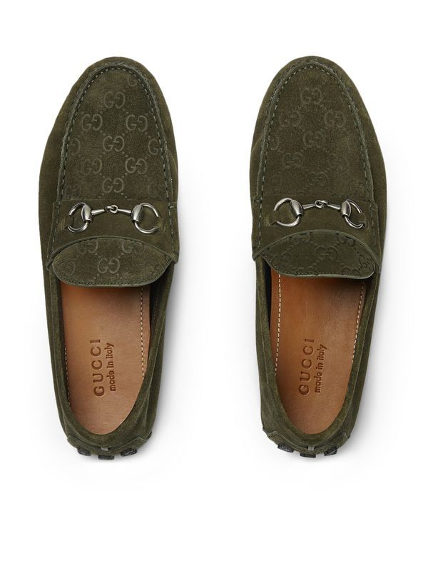 Horsebit Suede Driving
  Shoes