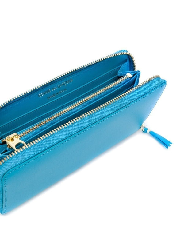 Zipper Around Leather Long Wallet