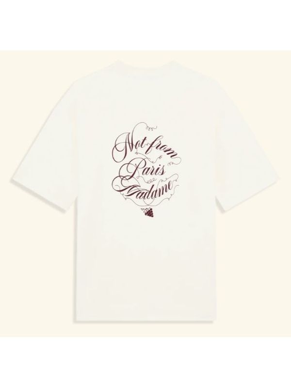 Vignes Slogan Printing Short Sleeve T-Shirt